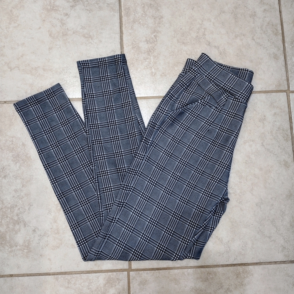 Plaid Skinny Pants for Women